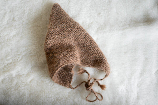 alpaca woolen pixie hat caramel - Afbeelding 3