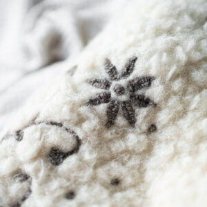 Woolen gilet embroidered