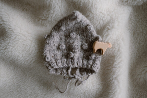 woolen pixie hat oat - Afbeelding 2