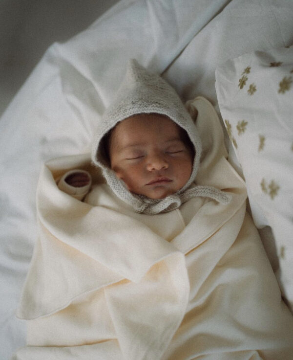 alpaca woolen pixie hat cream - Afbeelding 6