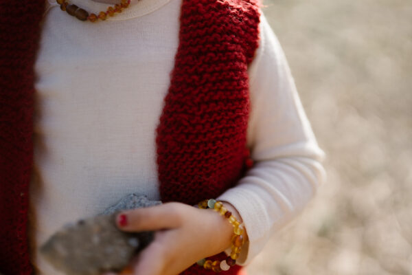 woolen gilet happy red - Afbeelding 4