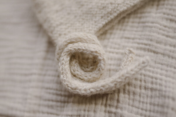alpaca woolen pixie hat cream - Afbeelding 4