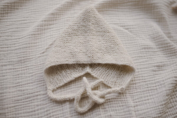 alpaca woolen pixie hat cream - Afbeelding 2