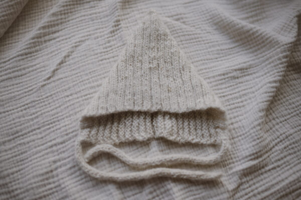 alpaca woolen pointy hat cream - Afbeelding 3