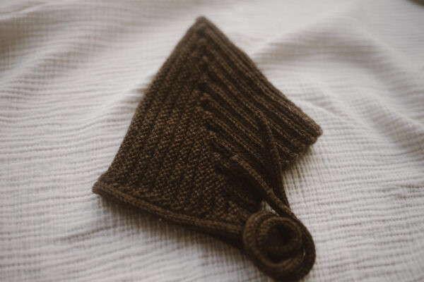 merino pointy hat chocolate - Afbeelding 4