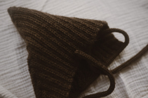 merino pointy hat chocolate - Afbeelding 3