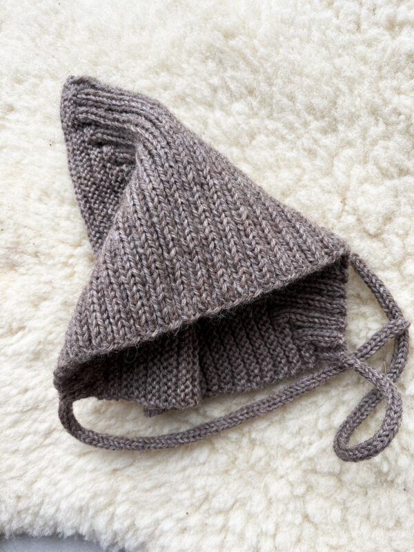 merino pointy hat sand - Afbeelding 3