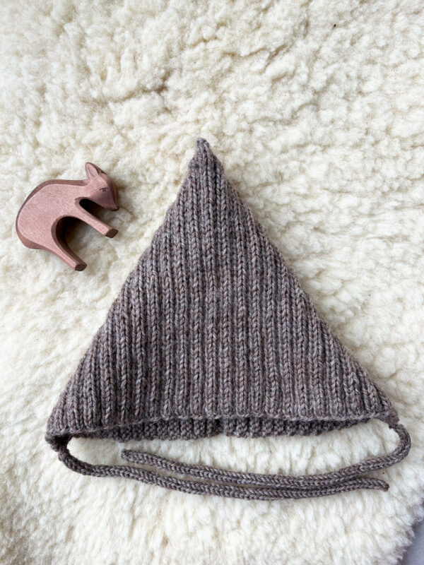 merino pointy hat sand - Afbeelding 5